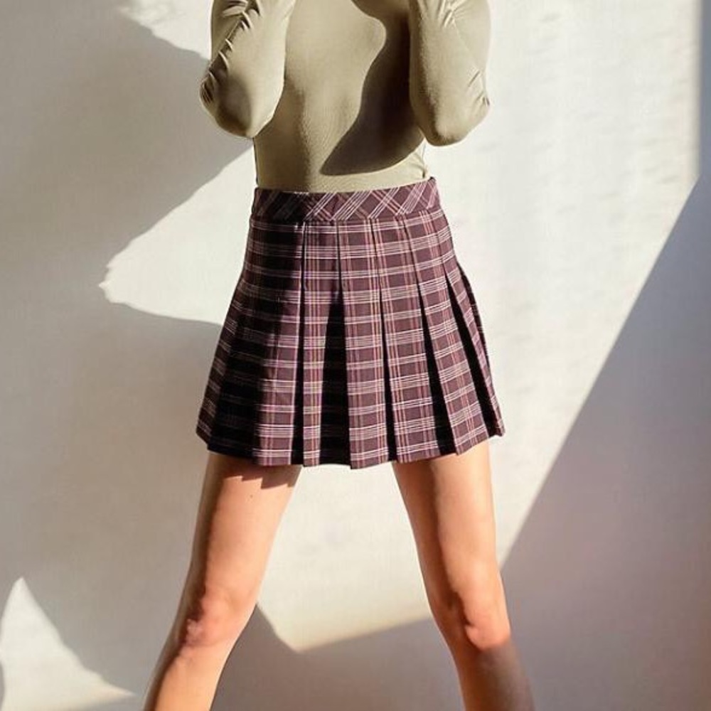 Aritzia | Sunday Best Pleated Plaid Skirt